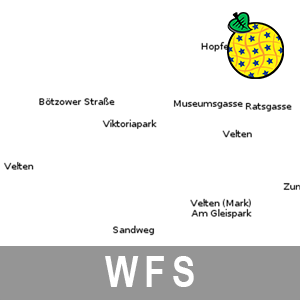 INSPIRE-WFS Geografische Bezeichnungen ATKIS Digitales Basislandschaftsmodell Brandenburg