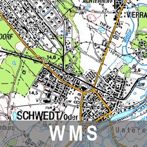 WMS Digitale Topographische Karte 1 : 100 000 Farbe 1987-2004 Brandenburg mit Berlin